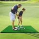 golf hitting mat with rubber tee