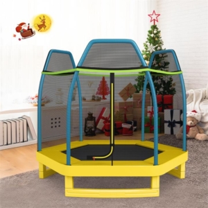 trampoline with enclosure