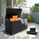 outdoor wicker storage box