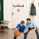 over-the-door mini basketball hoop set