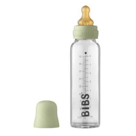 Bibs Baby Glass Bottle Complete Set 225ml - Sage