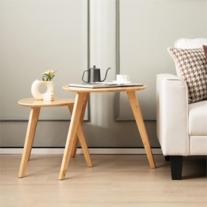 2-piece end table set