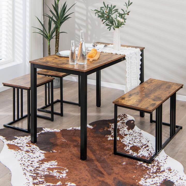 Dining table set for 4