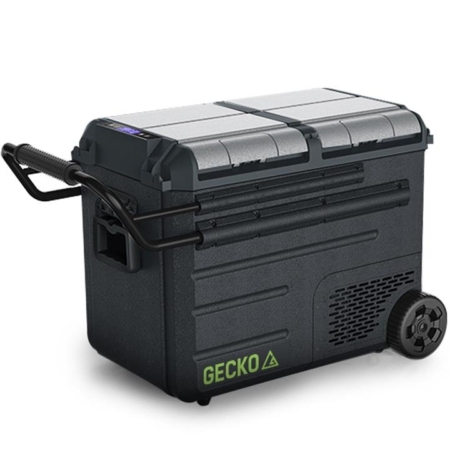 GECKO 55L Dual Zone Portable Fridge Freezer with onboard Lithium Battery