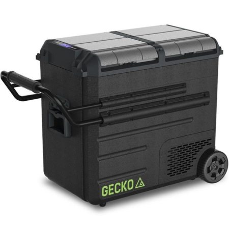 GECKO 65L Dual Zone Portable Fridge Freezer with onboard Lithium Battery