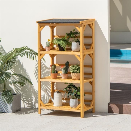 Outdoor storage shelf