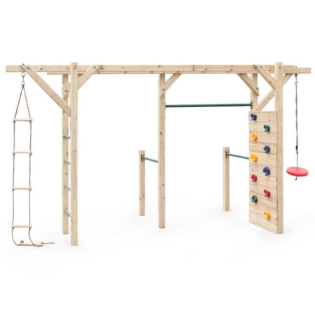 ROVO KIDS Monkey Bars Wooden Climbing Frame Set