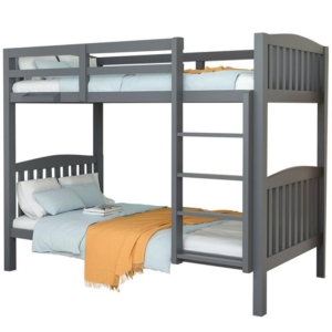 KINGSTON SLUMBER Single Bunk Bed Frame Solid Pine Wood Timber