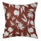 Fallen Flowers Rust Orange Linen Cushion - 60x60cm