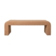 Felix Bench Seat - Boucle Curl - Natural Clay