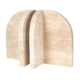 Aurelia Bookends in Travertine - Beige