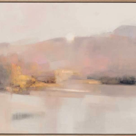 Lake Lights Canvas Art Print