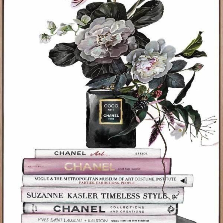Decadent Chanel Noir Canvas Art Print