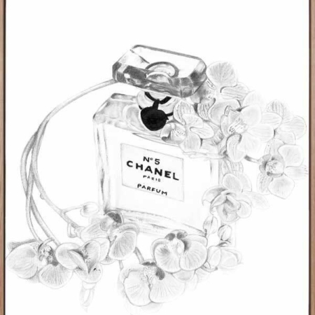 Chanel Bottle Canvas Art Print