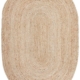 Bondi Natural Hand-Braided Jute Oval Rug