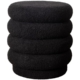 Lucia Round Boucle Stool Black