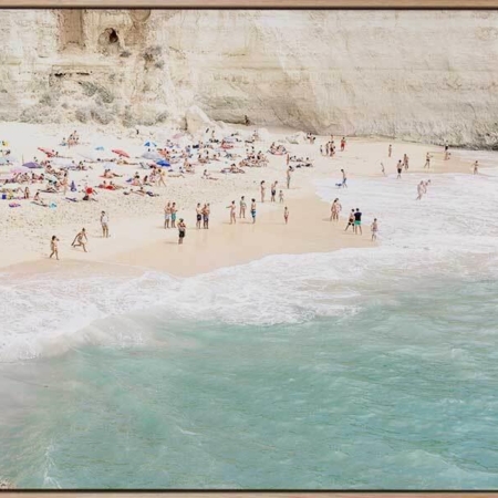 White Cliff Beach Canvas Art Print