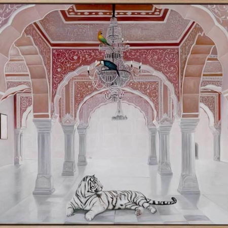 The Queen's Court Canvas Art Print