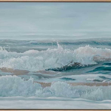 Pebbly Beach Canvas Art Print