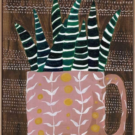 Teacup Topiary II Canvas Art Print