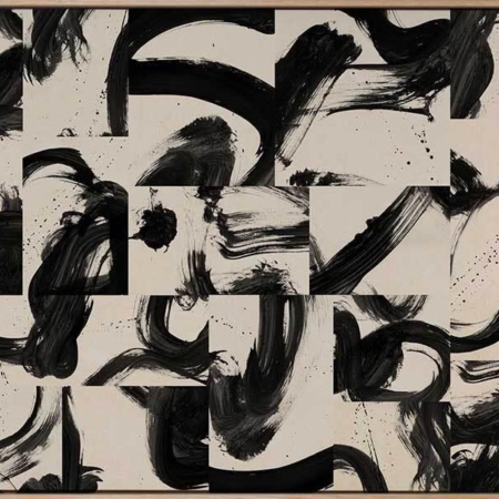 Pompeii Black Canvas Art Print