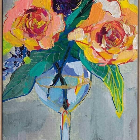 Bright Blossoms I Canvas Art Print