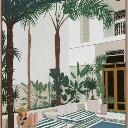 Vacationing Veronica Canvas Art Print