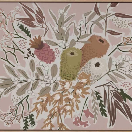 Bush Blooms Canvas Art Print