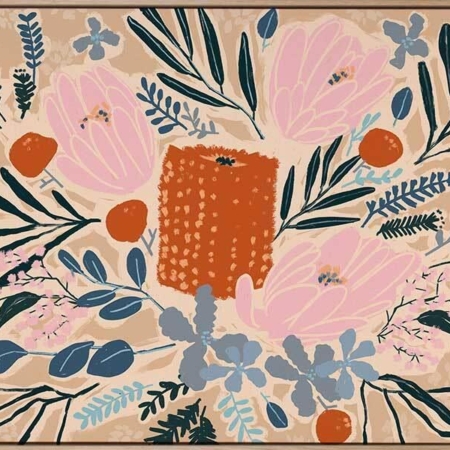 Flowers in Your Hair Canvas Art Print