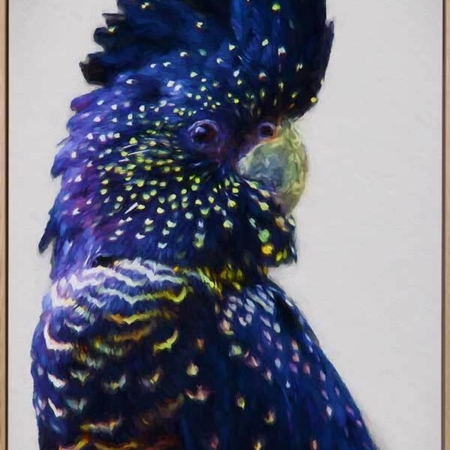 Black and Gold Right Canvas Art Print