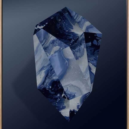 Sapphire Canvas Art Print