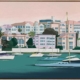 Yacht Club Canvas Art Print
