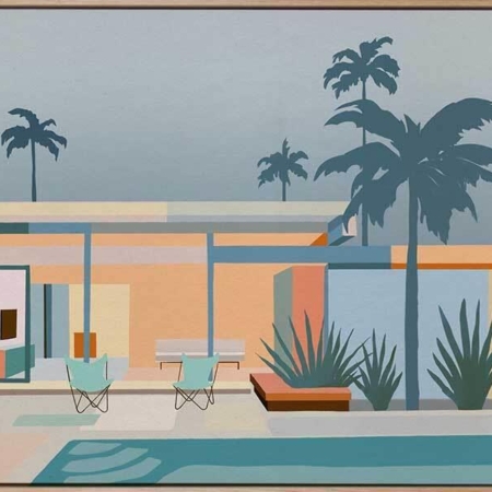 Serenity Street Canvas Art Print