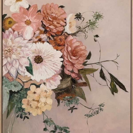 Terracotta Petals Canvas Art Print