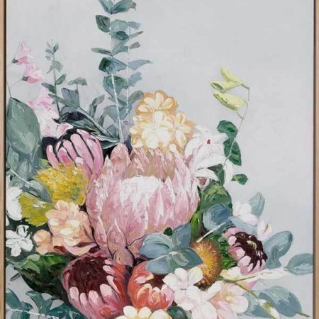 Pastel Blooms Canvas Art Print