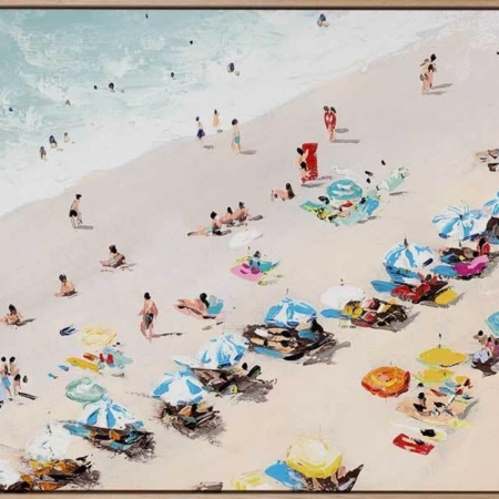 Sunbathers Canvas Art Print