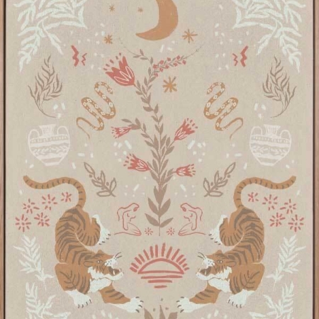 Tapestry Tigress Canvas Art Print