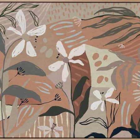 Patchwork Posies Canvas Art Print