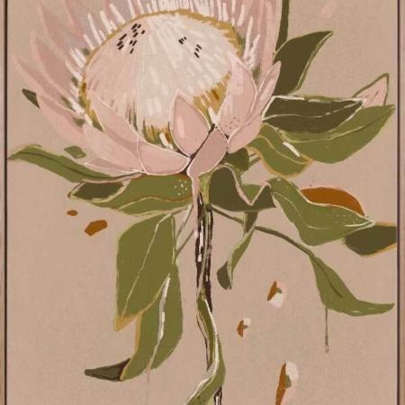 Neutral Protea Canvas Art Print