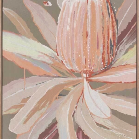Peach Banksia Canvas Art Print