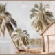 Hut by the Sea Canvas Art Print