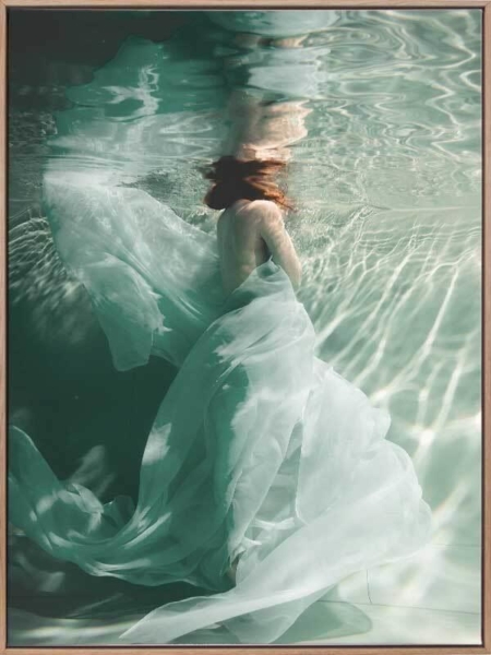 The Underwater Ball Canvas Art Print