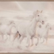 White Horse Stampede Canvas Art Print