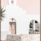 Santorini Chapel Canvas Art Print