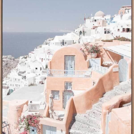 Homes of Thira Canvas Art Print