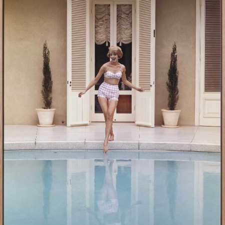 Poolside Glamour III Canvas Art Print