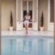 Poolside Glamour III Canvas Art Print