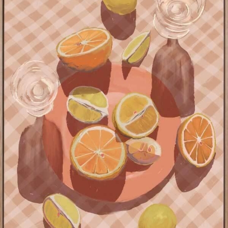 Slice of Orange Canvas Art Print