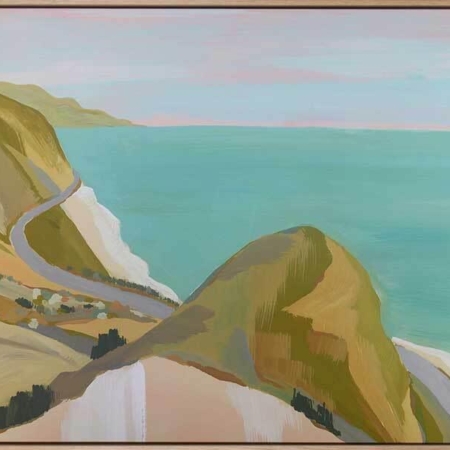 Coastal Drive Canvas Art Print