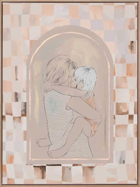 Cuddles Canvas Art Print